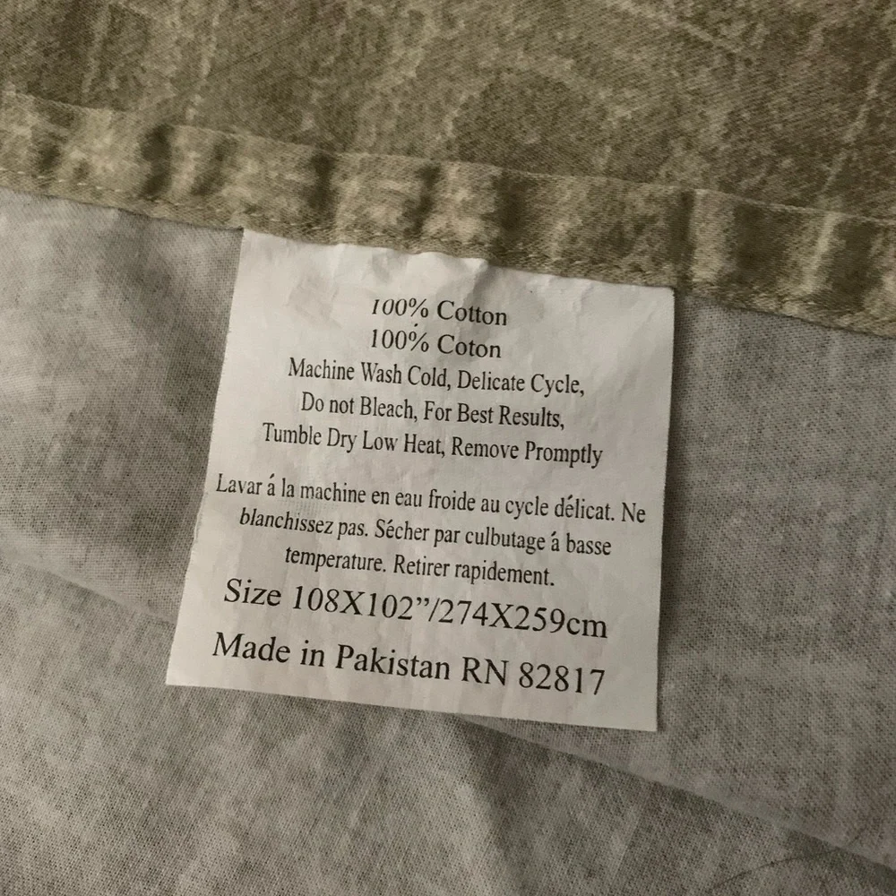 King Complete Set Flat Fitted Pillowcases Olive 💯 cotton sheet